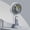 Gray, variant on CYMMPU Powerful Hand Fan Usb Long Cycle Battery Short Circuit Safety Chip for Outdoor Labor, Trail Hikes and Yard Work