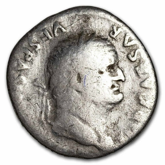 Roman Empire AR Denarius Vespasian 69-79 AD VG (Random)