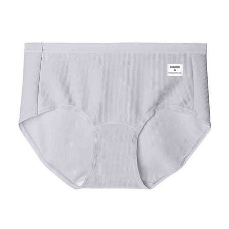 Discount Bonanza  Breathable Soft Stretch Panties  High Waist  Dry Fast  Women s Underwear  Comfort Fit  for Everyday  Quick Dry  Plus Size Womens Clothing | Gray XL  Sopatenor