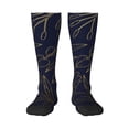 thumbnail image 1 of Balery Copper-Gold Gloss Outline Flower Calcetines novedosos Calcetines deportivos Calcetines hasta la rodilla Calcetines de algodón Calcetines originales y geniales, 1 of 6