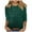 Green, variant on Miqool Women's Sequin Tops 3/4 Sleeve Crewneck Glitter Tunic Tops Sparkly Club Party Blouses Elegant Dressy Tops