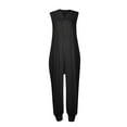 thumbnail image 3 of Women's Overalls Casual Loose Sleeveless Hooded Bib Jumpsuit With Pockets Wrap Jumpsuit Zip up Jumpsuits for Women Lace Ripple Romper Boiler Suit Women Women Short Sleeve Jumpsuit Tube Top Romper, 3 of 7