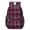 Pink and Black, variant on Black and White Checkered Pattern 17" School Backpacks for Teens,Waterproof Oxford Fabric,S-Shape Padded Straps for School,Travel,Hiking,Camping