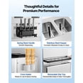 thumbnail image 6 of VEVOR Commercial Ice Cream Machine, 34-44L/H Yield, Dual-Compressor Freestanding Soft Serve Ice Cream Maker with 2*10L Hoppers & 3 Flavors, Pre-Cooling Puffing Low-Mix Alert for Snack Dessert Shops, 6 of 9