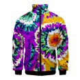 thumbnail image 2 of Chaqueta con estampado 3D de espiral de colores a la moda para hombre, estilo hip hop, de gran tamaño, con cremallera y personalidad, para niños y mujeres, 2 of 5