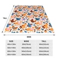 thumbnail image 3 of Cauagu Cute Chickens Pattern Flannel Bed Blankets,Fleece Blanket Comfortable Air Conditioning Blanket for Sofa Bed Travel Couch & Living Room -40"x30", 3 of 8