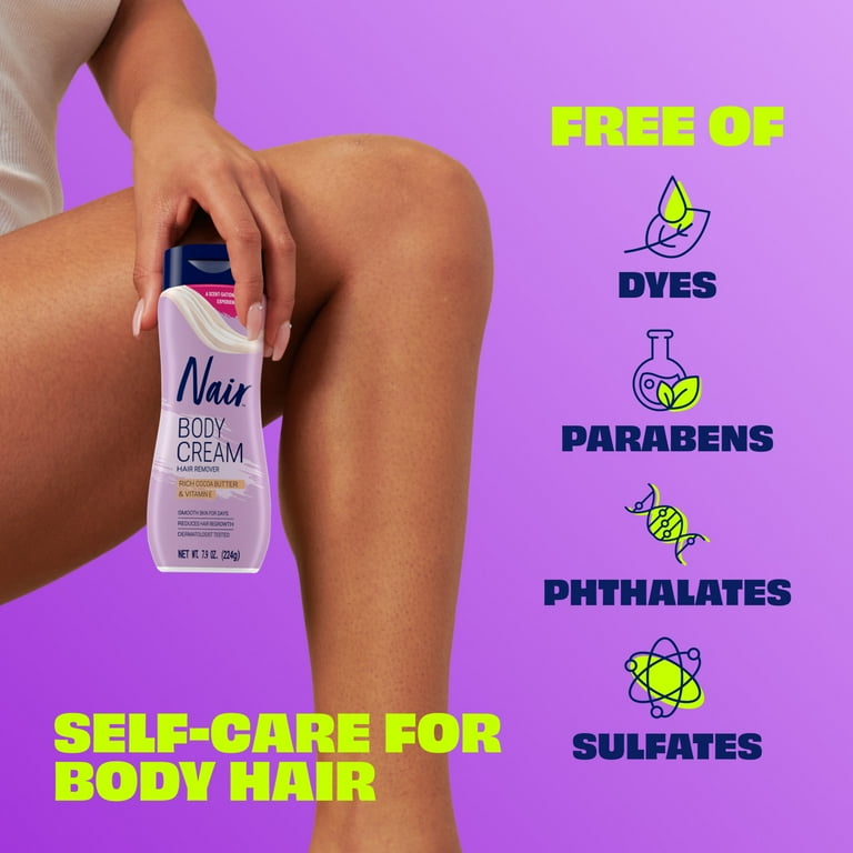 Nair Body Cream Hair Remover, Smooth Skin, Cocoa Butter Vitamin E