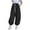 Black, variant on WRKEKC Boys and Girls Ice Silk Jogger Pants Quick Dry Anti Mosquito Sun Protection Sport Elastic Waist Summer 5-15 Years