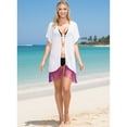 thumbnail image 3 of HAPPY BAY Women's Open Front Holiday Kimono Duster Cardigans XL-XXL Snow White_AB794, 3 of 5