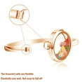 thumbnail image 2 of BG247 Stainless Steel Floating Locket Bangle Bracelet Rose Gold (Size 8), 2 of 7