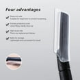 thumbnail image 3 of Eyebrow Razor Eyebrow Kit, 6 in 1 Eyebrow Grooming Set, Eyebrow Trimmers Set Brow Razors Trimmer 3 Pack, 1 Eyebrow Scissor, 2 Eyebrow Brush and 3 Razor Blade Refills, Black, E3-6pcs-black, 3 of 5