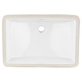 thumbnail image 3 of 18" Myers Rectangular Porcelain Undermount Bathroom Sink - White, 3 of 7