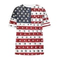 thumbnail image 5 of Yourumao Independence Day T Shirts for Women Short Sleeve Plus Size Tops with American Flag Printr T Casual Loose Fit for Patriotic Outdoor, 5 of 6
