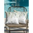 thumbnail image 4 of Outdoor Pillows Waterproof, Sage Green Eucalyptus Leaf Bedding Throw Pillows with Insert for Couch Sofa Bed, Rustic Floral Summer Retro Plants 16x16 Inch Pillowcases Decorative Patio Pillow Set of 2, 4 of 8
