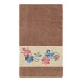 thumbnail image 2 of Authentic Hotel and Spa  Turkish Cotton Floral Vine Embroidered Latte Brown Bath Towel, 2 of 3