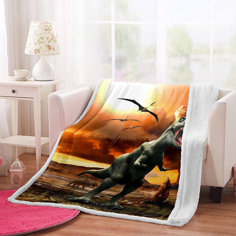 Kids dinosaur blanket outlet