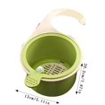 thumbnail image 2 of Orange Hanging Kitchen Sink Drain Basket Food Residue Filter Fruit Vegetable Washing Strainer, 2 of 6