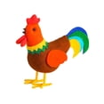 thumbnail image 2 of Juguete de pollo, regalo para niños, recuerdo de fiesta, muñeco de peluche, cesta de Pascua, rellenos para el hogar, jardín, decoración de cumpleaños Gallo shamjiam Juguetes de pollo, 2 of 8
