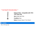 thumbnail image 2 of Exhaust Valve - Compatible with 1992 - 1997 Volvo 960 1993 1994 1995 1996, 2 of 2
