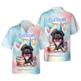 thumbnail image 3 of Happy Birthday Cute Puppy Newfoundland with Cake Gifts Party Hat Hawaiian Shirt Breathable Summer Unisex Merch Newfie Dog Lover Gifts - 00029, 3 of 6