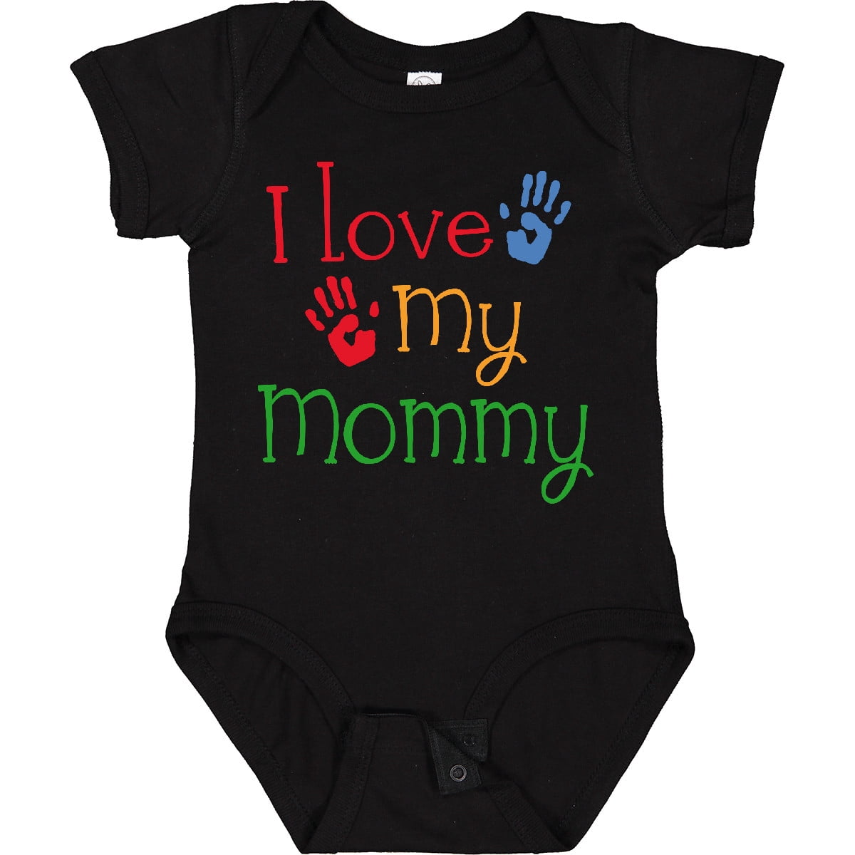 Inktastic I Love My Mommy Handprints Boys or Girls Baby Bodysuit