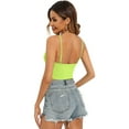 thumbnail image 5 of Alove Women Cropped Built-In Bra Camisole Adjustable Straps Tank Tops,2 -Packs, 5 of 5