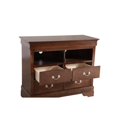 thumbnail image 6 of Passion Furniture Louis Phillipe Cappuccino 4 Drawer Chest of Drawers (42 in L. X 18 in W. X 35 in H.), 6 of 7