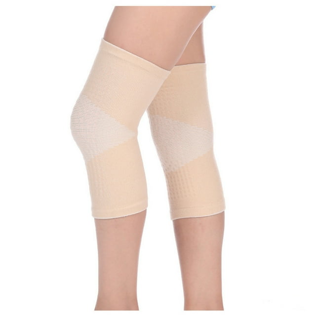 Xihbxyly Calentadores de Rodilla Autocalentables, Material Conductor de Calor, Diseño Elástico Suave, Protección Contra El Frío, Alivio Del Dolor de Artritis, Soporte Muscular, Cómodos, 1 Par, Talla