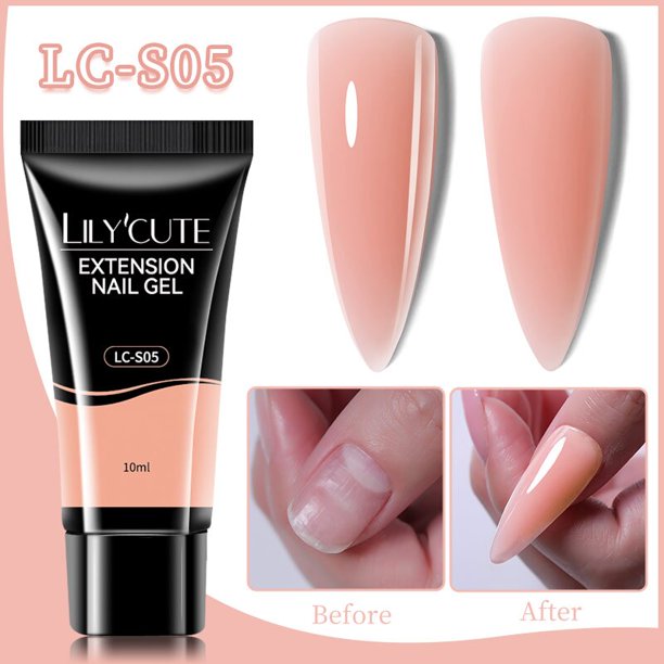 LILYCUTE 8ml/15ml Gel acrílico brillante extensión de dedo Gel de extensión de uñas de plata Soak Off Nail Art Gel barniz todo para manicura Tan Jianjun unisex