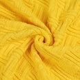 thumbnail image 2 of PiccoCasa Knitted Throw Blanket for Couch or Bed, Yellow 47"x70", 2 of 8