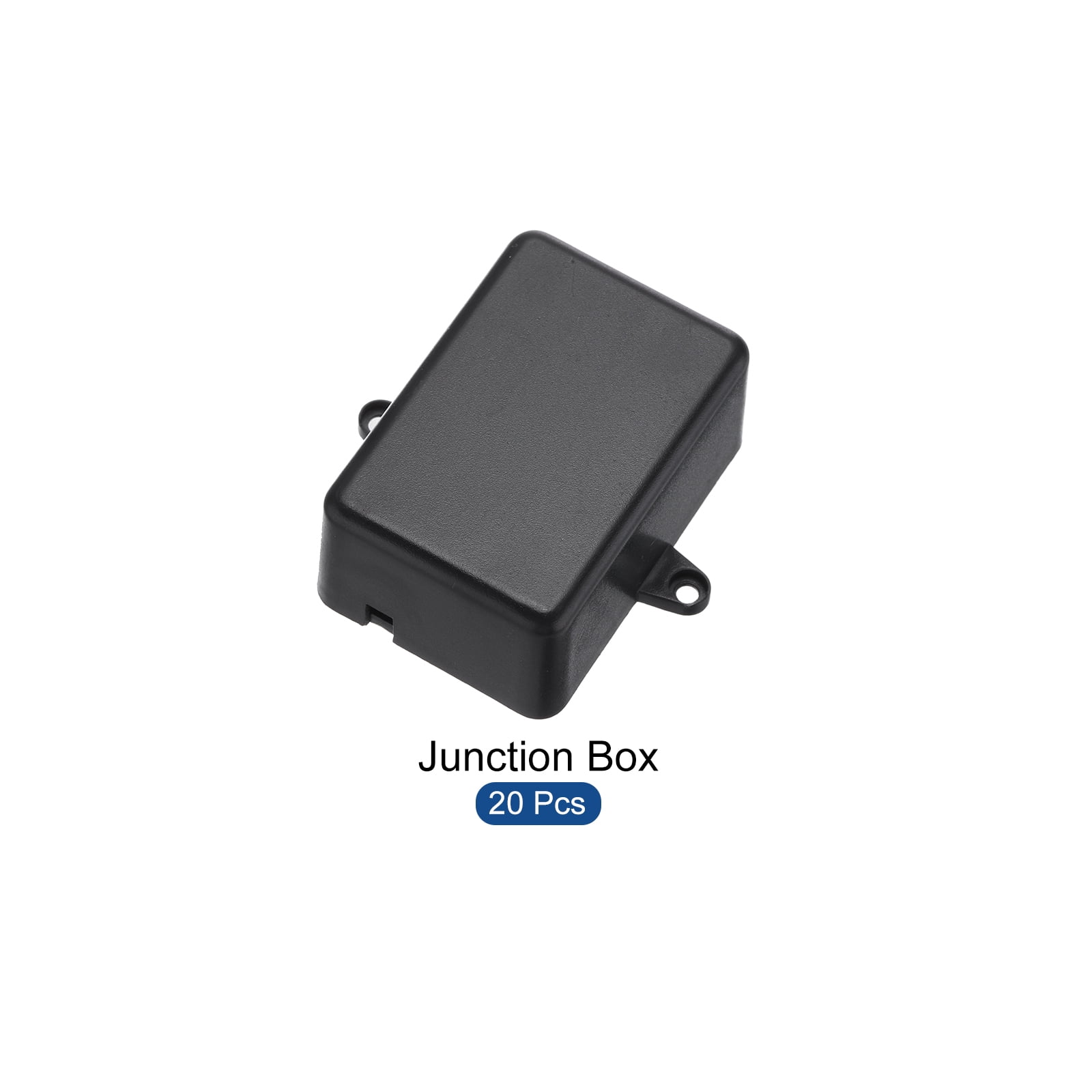 Uxcell 2.01" x 1.38" x 0.91" Junction Box DIY Wiring Box Enclosure Project Case ABS for DIY Projects Black, 20 Pack