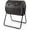 Black, variant on Compost Tumbler, 43 Gallon Rotating Compost Bin Barrel, Dual Chamber Tumbling Composter with Sliding Door, Gloves, Aeration System for Outdoor, Garden, Yard