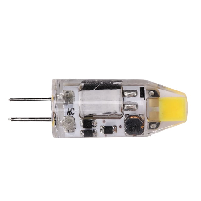 Bombilla LED G4 2W 300LM Bi Pin Luz no regulable para lámpara de araña AC DC 12V (blanco frío 6000-6500K)