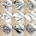 thumbnail image 2 of Black Graffiti Decorative Anti-slip Absorb Water Bath Carpet Bathroom Kitchen Bedroon Floor Mats Indoor Soft Entrance Doormat, 2 of 5