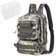 thumbnail image 1 of Mochila de aparejos de pesca con 4 bandejas Bolsa de almacenamiento Mochila de hombro al aire libre Lixada Mochila, 1 of 7