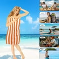 thumbnail image 4 of WEGFTDUOP Beach Towel Oversized Striped Pool Towel Adult Men And Women Swimming Travel Towel, 4 of 6