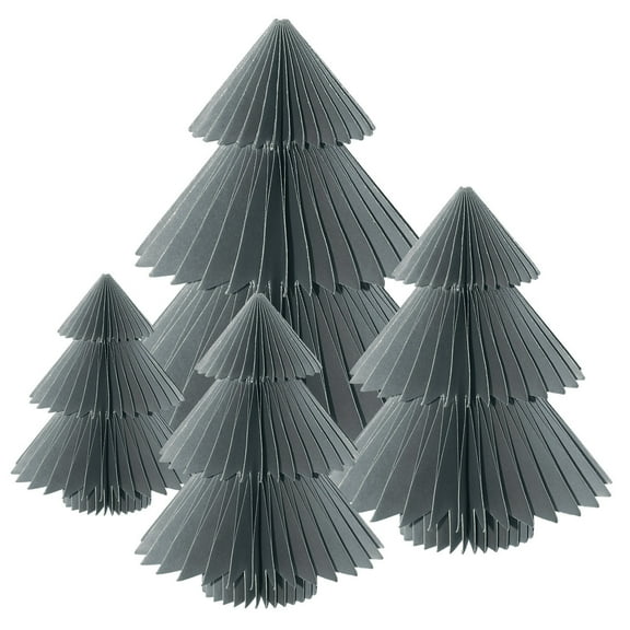 Briarwood Lane Multipack S-M-L-Xl Gray Tree Magnetic Honeycomb Paper Decor (4-pack)