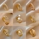 thumbnail image 2 of Red de moda coreana anillo rojo diseño de nicho femenino apertura anillo ajustable ins estilo luz lujo joyería de todos los partidos Apertura ajustable J271 oro JFHHH pequeña, 2 of 5