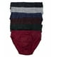 thumbnail image 4 of Paquete de 6 calzoncillos de bikini para hombre, ropa interior 100 % algodón, talla grande 36-38, 4 of 5