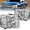 Chrome Clear, variant on For 2007-2013 Chevy Silverado 1500 2500 HD Chrome Housing Headlights Left+Right