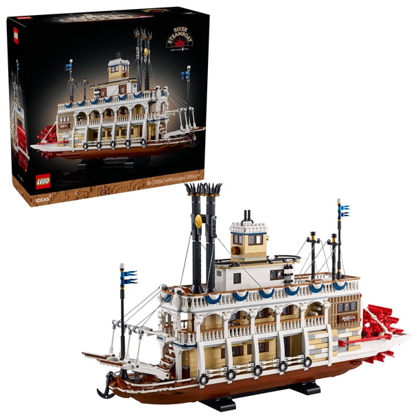 Set de construcción LEGO Ideas River Steamboat 21356 para adultos mayores de 18 años