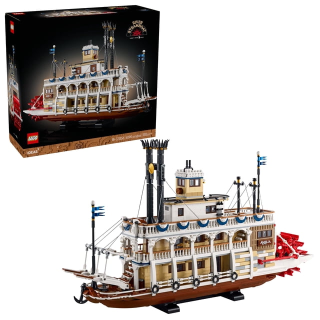 Set de construcción LEGO Ideas River Steamboat 21356 para adultos mayores de 18 años