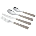 thumbnail image 4 of Martha Stewart Everyday Steffi burg 16-Piece Warm Grey Stainless Steel Flatware Set, 4 of 8
