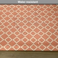 thumbnail image 6 of Ambesonne Geometric Place Mats Set of 4, Checkered Modern Tile, Standard Size, Orange White, 6 of 6