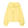 thumbnail image 4 of Unir Loose Fit Zip Up Windbreaker Jacket for Women, Hooded Drawstring, Durable Nylon Casual Outerwear with Lantern Sleeves, 1 Piece, XS-L, 4 of 4
