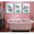 thumbnail image 4 of Tween Teen Girls Bedroom Canvas WallPictures Blue Green Prints Preppy Wall Decor Perfume Makeup Brushes And Headset Music Lover Teenager Posters Painting for Mature Girls Bedroomd, 4 of 6