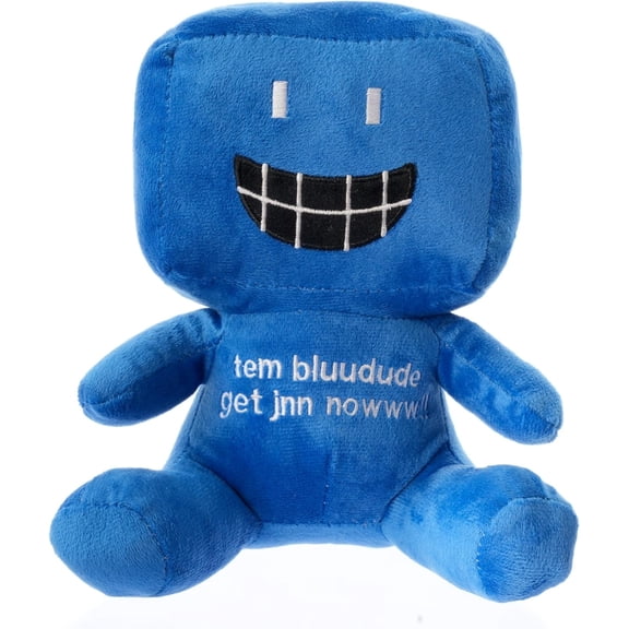 8-inch Blue Plush Toy, Filled Character Pillow, Suitable for Home Decoration, Collectible Gift, Perfect for Gaming Enthusiasts, Children, and Adults.
