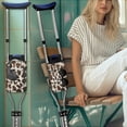 thumbnail image 2 of COEQINE Cow Print Crutch Case Storage Organizer for Underarm Crutches Crutch Carrying Pouch Lightweight Large Capacity Crutch Storage Bag for Adults, Seniors, Kids, 2 of 7