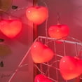 thumbnail image 3 of LED Heart String Lights Bendable Shapeable Fry Lights for Room Decor Wedding Party Indoor Outdoor Decoration(Red-T-118inch), 3 of 6