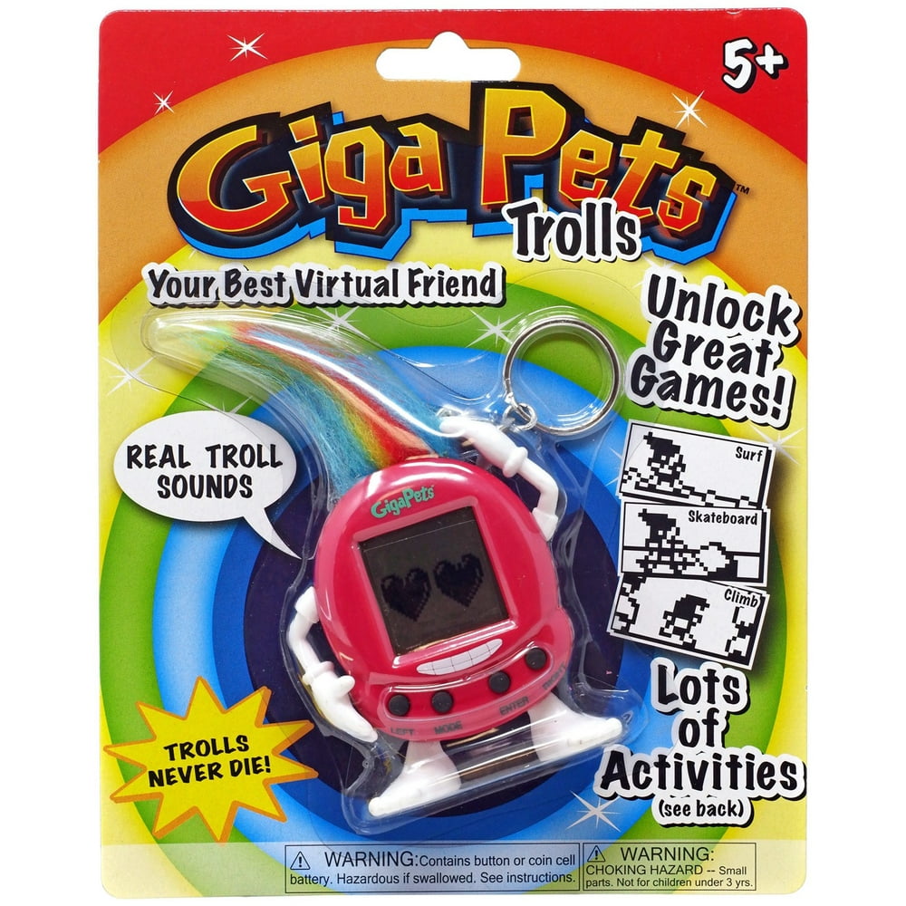 Giga Pets Trolls Red Virtual Pet Toy